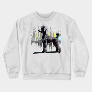 Bedlington Terrier Minimal Spray Painting Crewneck Sweatshirt